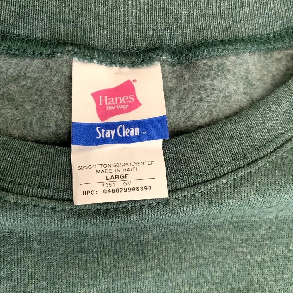 Hanes Women's Green Sweatshirt Size L NWOT - Picture 2 of 6